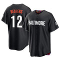 Kdoa B.Orioles #12 Dylan Beavers Player Black City Connect Home Game Stitched Jerseys