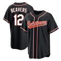 Kdoa B.Orioles #12 Dylan Beavers Player Black Out Home Game Stitched Jerseys