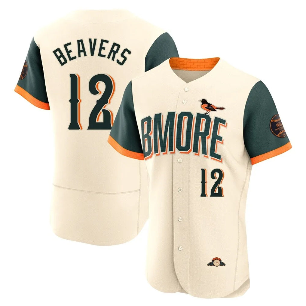 Kdoa B.Orioles #12 Dylan Beavers Player Cream 2026 City Connect Limited Elite Home Game Stitched Jerseys
