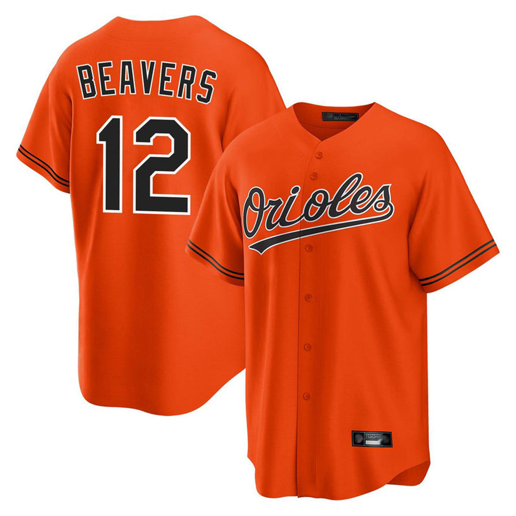 Kdoa B.Orioles #12 Dylan Beavers Player Orange Home Game Stitched Jerseys