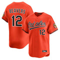 Kdoa B.Orioles #12 Dylan Beavers Player Orange Limited Home Game Stitched Jerseys