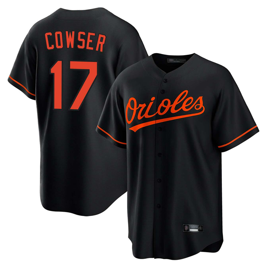 Kdoa B.Orioles #17 Colton Cowser Player Black Home Game Stitched Jerseys