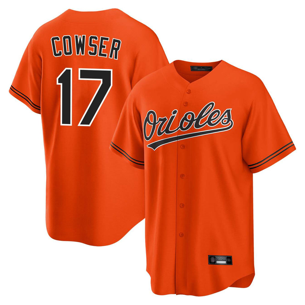 Kdoa B.Orioles #17 Colton Cowser Player Orange Home Game Stitched Jerseys