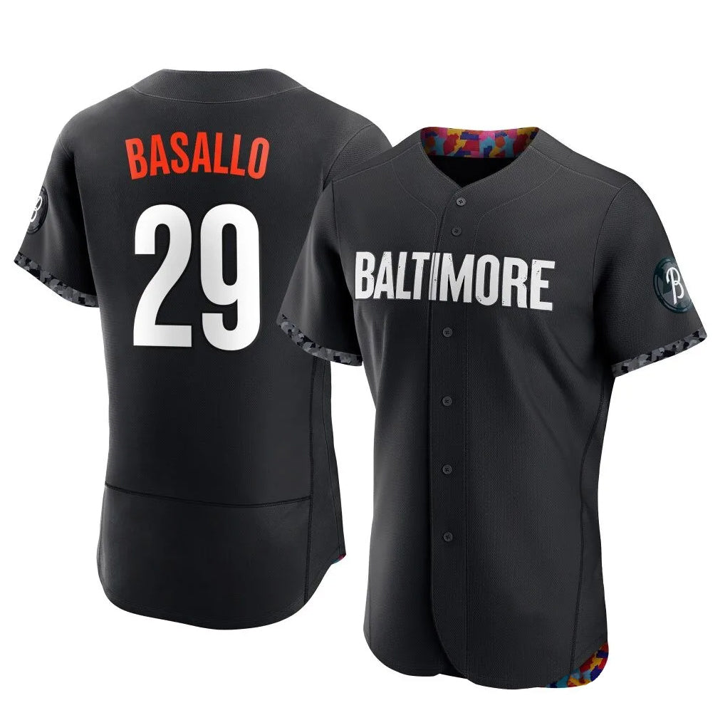Kdoa B.Orioles #29 Samuel Basallo Player Black City Connect Limited Elite Home Game Stitched Jerseys