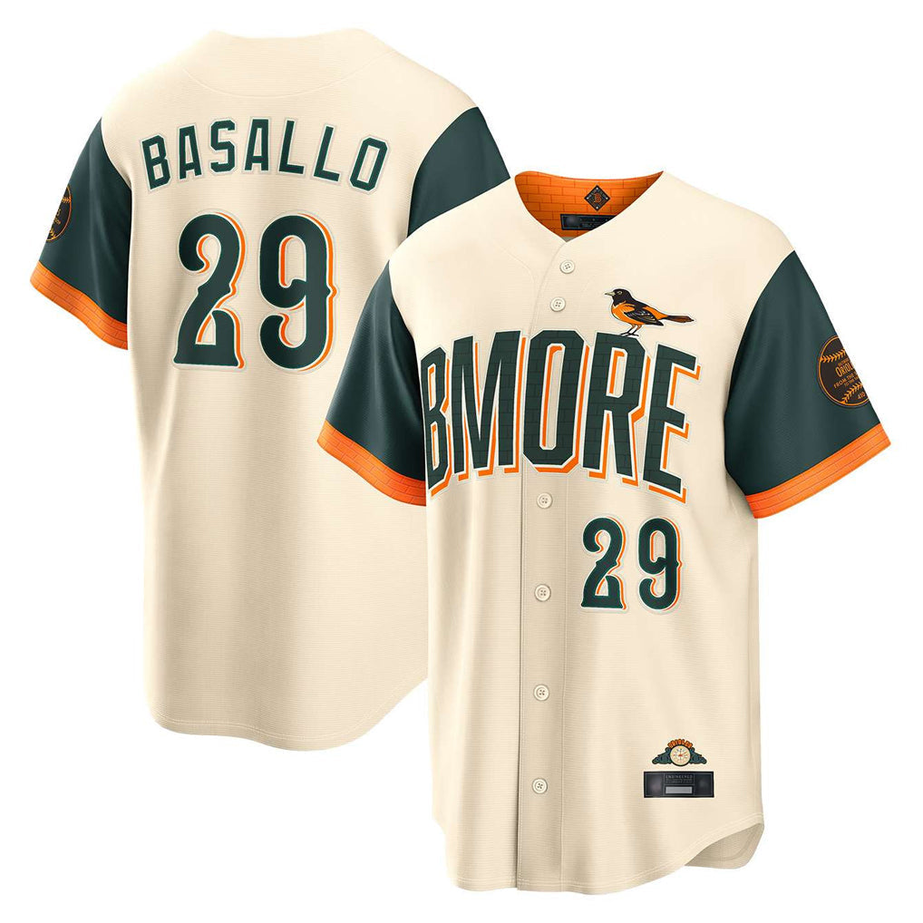 Kdoa B.Orioles #29 Samuel Basallo Player Cream 2026 City Connect Home Game Stitched Jerseys