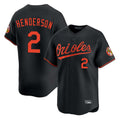 Kdoa B.Orioles #2 Gunnar Henderson Player Black Limited Home Game Stitched Jerseys