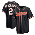 Kdoa B.Orioles #2 Gunnar Henderson Player Black Out Home Game Stitched Jerseys