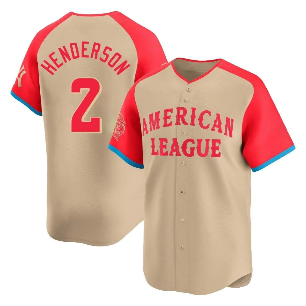 Kdoa B.Orioles #2 Gunnar Henderson Player Cream American League All-Star Limited Home Game Stitched Jerseys