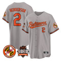 Kdoa B.Orioles #2 Gunnar Henderson Player Gray 30th Anniversary of 2131 Home Game Stitched Jerseys
