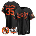 Kdoa B.Orioles #35 Adley Rutschman Player Black 30th Anniversary of 2131 Home Game Stitched Jerseys