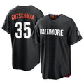 Kdoa B.Orioles #35 Adley Rutschman Black City Connect Home Game Stitched Jerseys