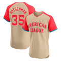 Kdoa B.Orioles #35 Adley Rutschman Cream American League All-Star Limited Elite Home Game Stitched Jerseys