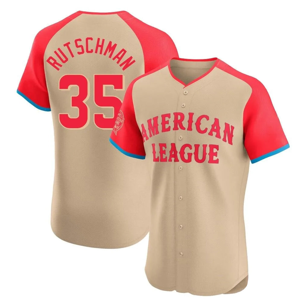 Kdoa B.Orioles #35 Adley Rutschman Player Cream American League All-Star Limited Elite Home Game Stitched Jerseys