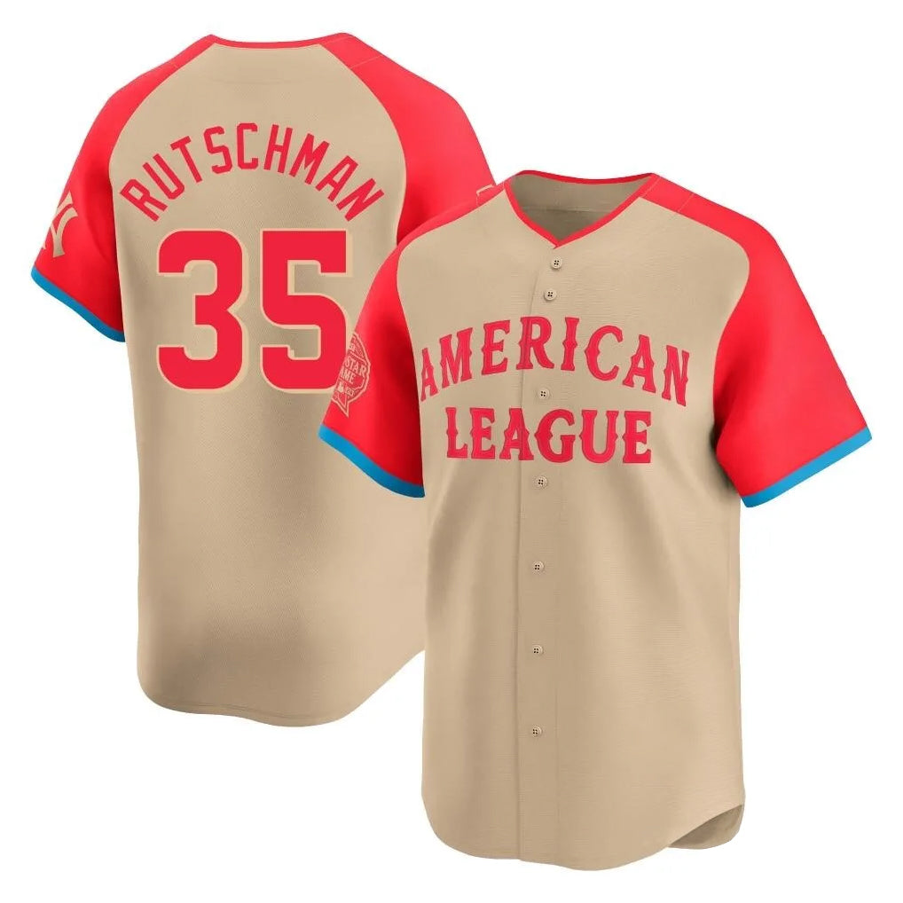 Kdoa B.Orioles #35 Adley Rutschman Cream American League All-Star Limited Home Game Stitched Jerseys