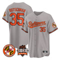 Kdoa B.Orioles #35 Adley Rutschman Gray 30th Anniversary of 2131 Home Game Stitched Jerseys