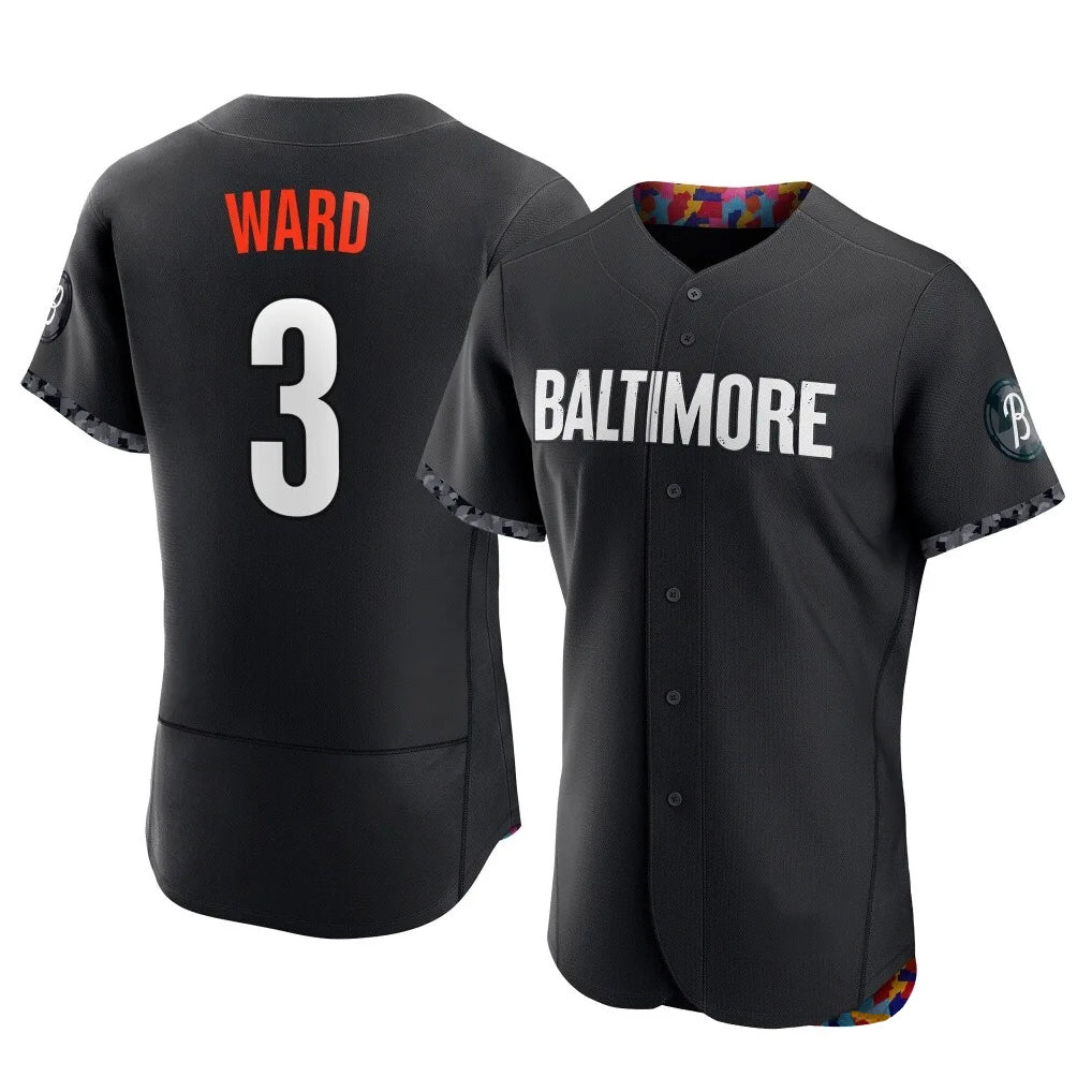 Kdoa B.Orioles #3 Taylor Ward Player Black City Connect Limited Elite Home Game Stitched Jerseys