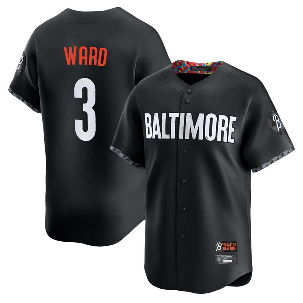 Kdoa B.Orioles #3 Taylor Ward Player Black City Connect Limited Home Game Stitched Jerseys