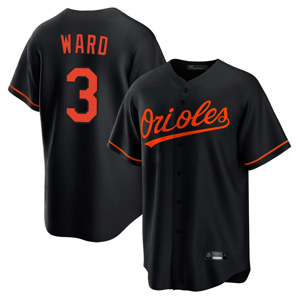 Kdoa B.Orioles #3 Taylor Ward Player Black Home Game Stitched Jerseys