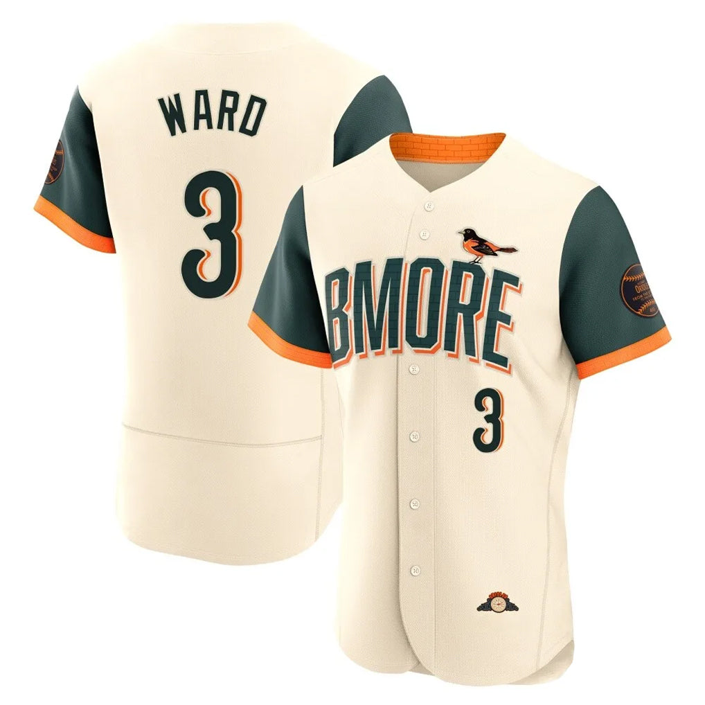 Kdoa B.Orioles #3 Taylor Ward Player Cream 2026 City Connect Limited Elite Home Game Stitched Jerseys