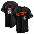Kdoa B.Orioles #6 Ryan Mountcastle Player Black USA 250 Fourth of July Home Game Stitched Jerseys