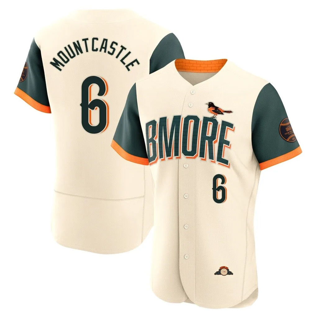 Kdoa B.Orioles #6 Ryan Mountcastle Player Cream 2026 City Connect Limited Elite Home Game Stitched Jerseys