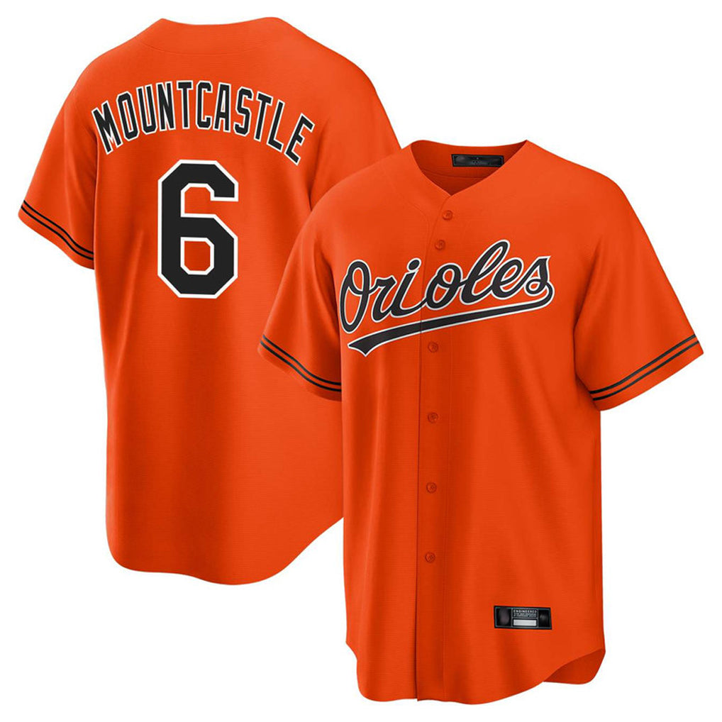 Kdoa B.Orioles #6 Ryan Mountcastle Player Orange Home Game Stitched Jerseys