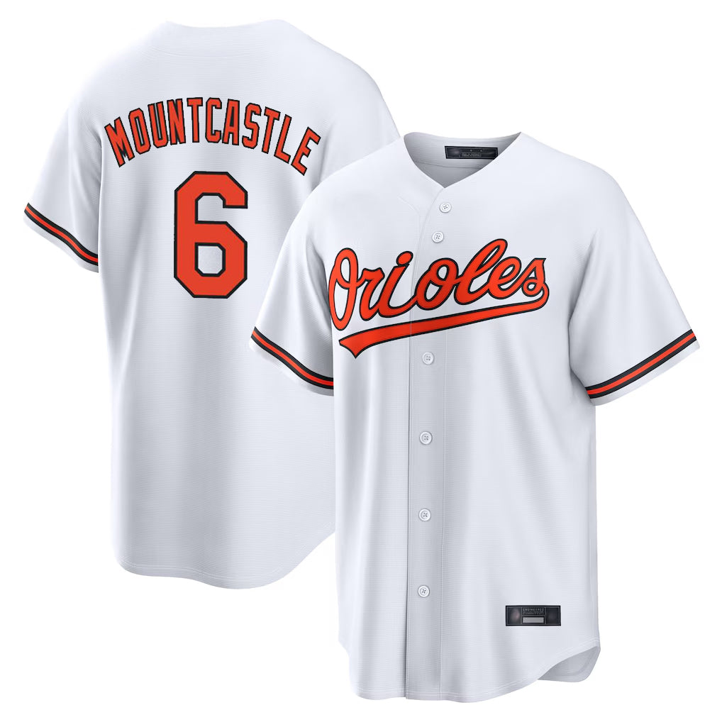 Kdoa B.Orioles #6 Ryan Mountcastle Player White Home Game Stitched Jerseys