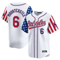 Kdoa B.Orioles #6 Ryan Mountcastle Player White Independence Day Vapor Premier Home Game Stitched Jerseys