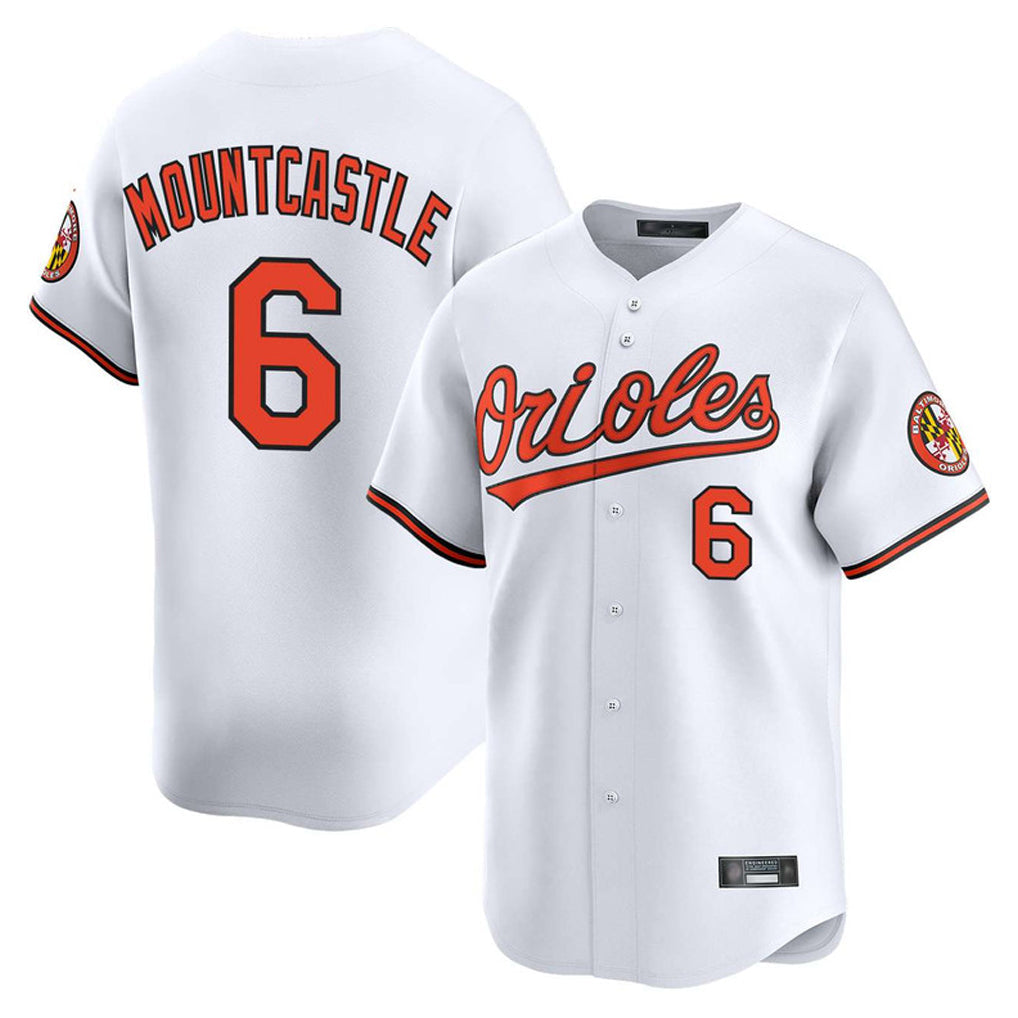 Kdoa B.Orioles #6 Ryan Mountcastle Player White Limited Home Game Stitched Jerseys