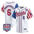 Kdoa B.Orioles #6 Ryan Mountcastle Player White USA 250 Independence Day Vapor Premier Home Game Stitched Jerseys