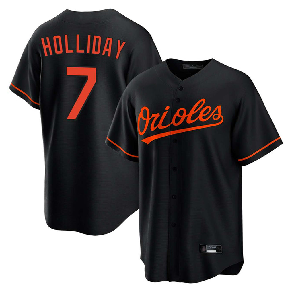 Kdoa B.Orioles #7 Jackson Holliday Player Black Home Game Stitched Jerseys