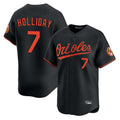 Kdoa B.Orioles #7 Jackson Holliday Player Black Limited Home Game Stitched Jerseys