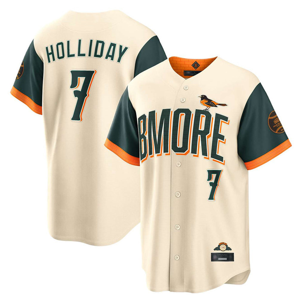 Kdoa B.Orioles #7 Jackson Holliday Player Cream 2026 City Connect Home Game Stitched Jerseys
