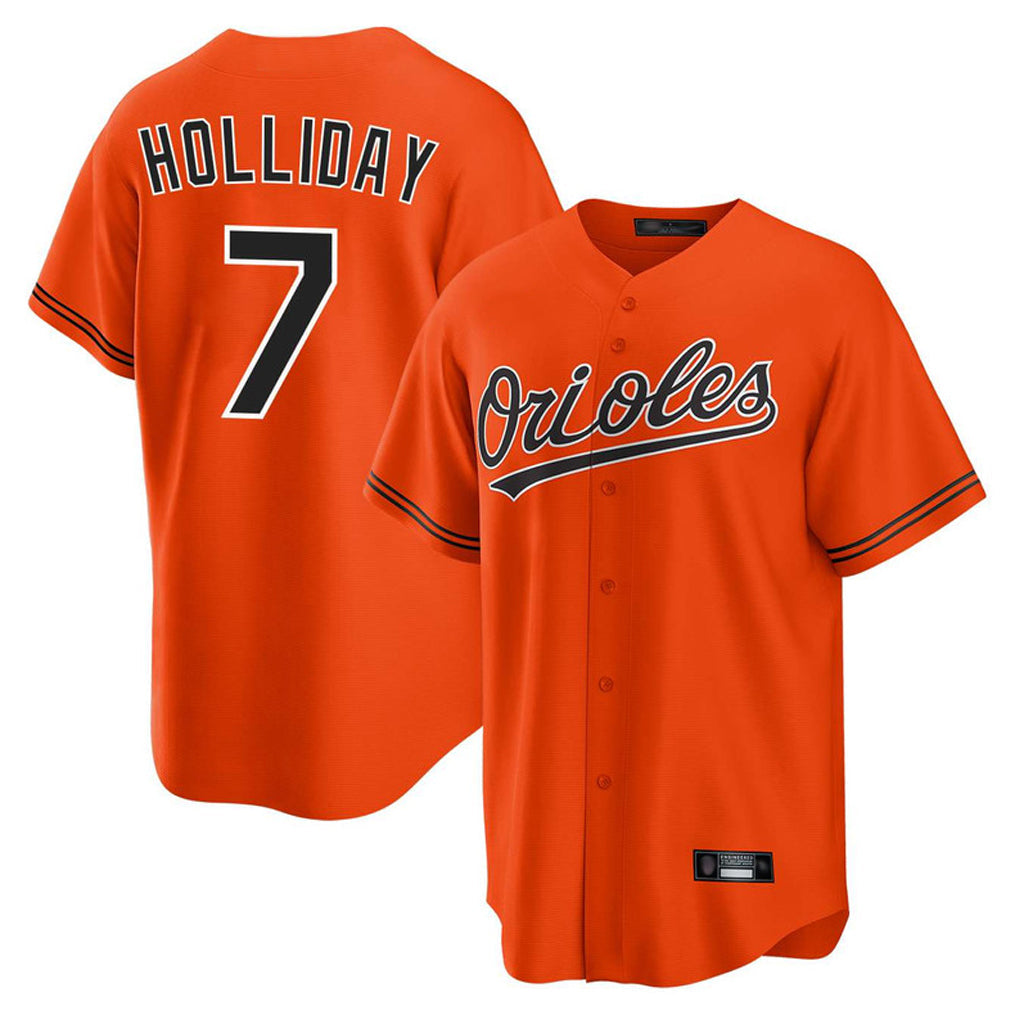 Kdoa B.Orioles #7 Jackson Holliday Player Orange Home Game Stitched Jerseys