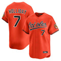 Kdoa B.Orioles #7 Jackson Holliday Player Orange Limited Home Game Stitched Jerseys