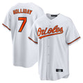 Kdoa B.Orioles #7 Jackson Holliday Player White Home Game Stitched Jerseys