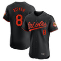 Kdoa B.Orioles #8 Cal Ripken Player Black Limited Elite Home Game Stitched Jerseys