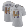 Kdoa B.Ravens #14 Kyle Hamilton Player Gray Replica Limited Stitched Jerseys