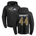Kdoa B.Ravens #44 Marlon Humphrey Player Black Pullover Hoodie Stitched Jerseys
