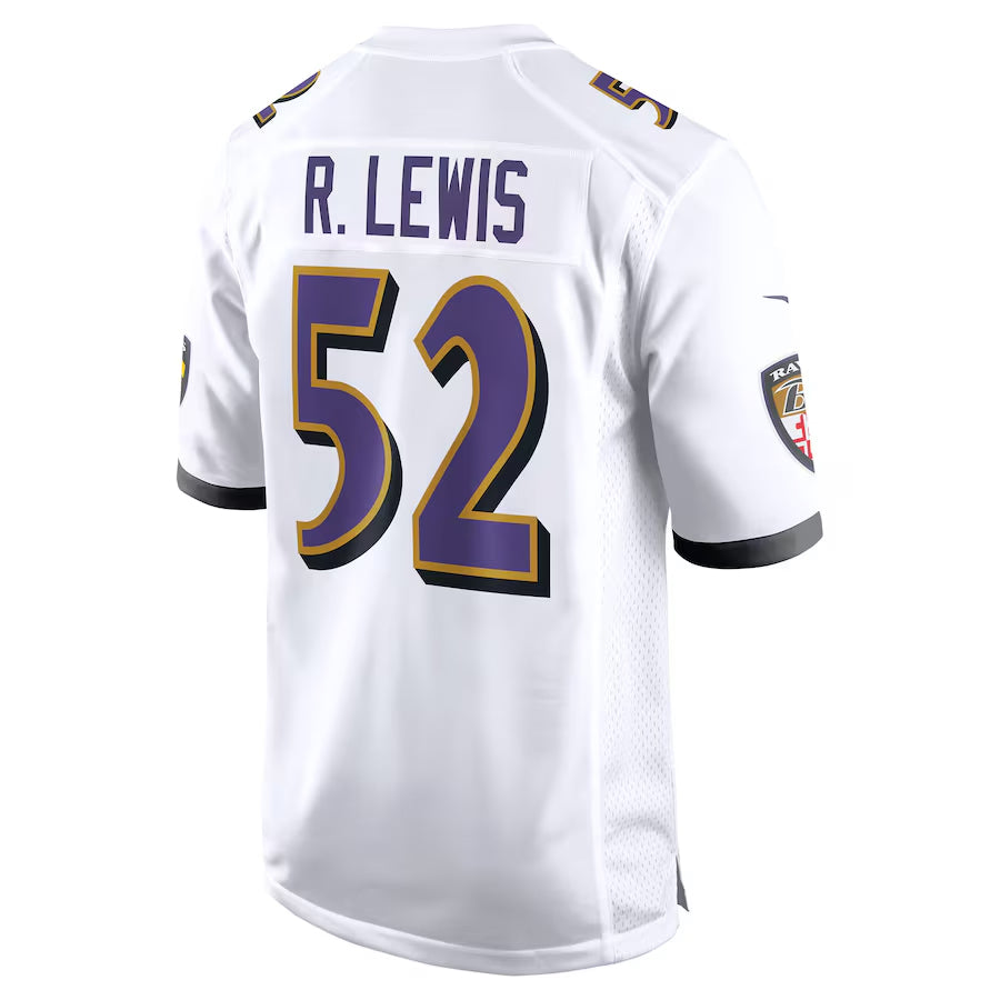 Kdoa B.Ravens #52 Ray Lewis Player White Alternate Home Stitched Jerseys