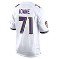 Kdoa B.Ravens #71 Olaivavega Ioane Player White Alternate Home Stitched Jerseys