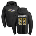 Kdoa B.Ravens #89 Mark Andrews Player Black Pullover Hoodie Stitched Jerseys