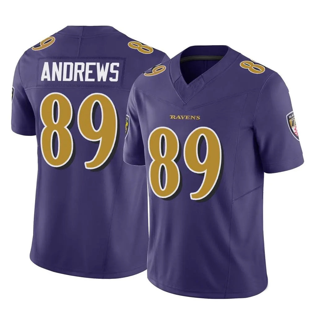 Kdoa B.Ravens #89 Mark Andrews Player Purple Vapor F.U.S.E. Limited Game Stitched Jerseys