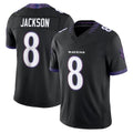 Kdoa B.Ravens #8 Lamar Jackson Player Black Limited Elite Home Game Stitched Jerseys