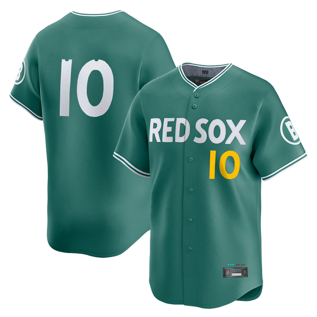 Kdoa B.Red Sox #10 Trevor Story Player Green City Connect Limited Home Game Stitched Jerseys
