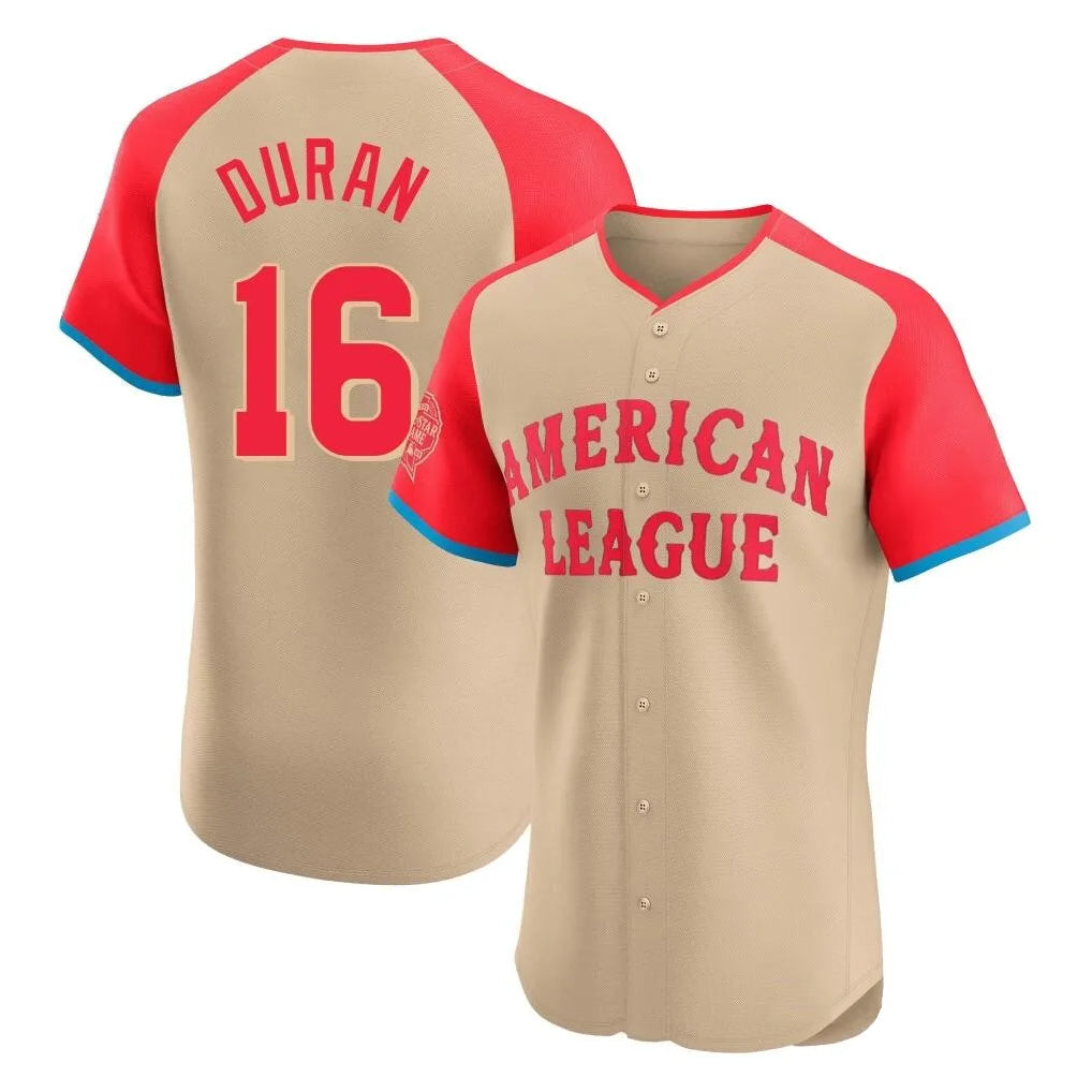Kdoa B.Red Sox #16 Jarren Duran Player Cream All-Star Short-Sleeved Limited Elite Home Game Stitched Jerseys