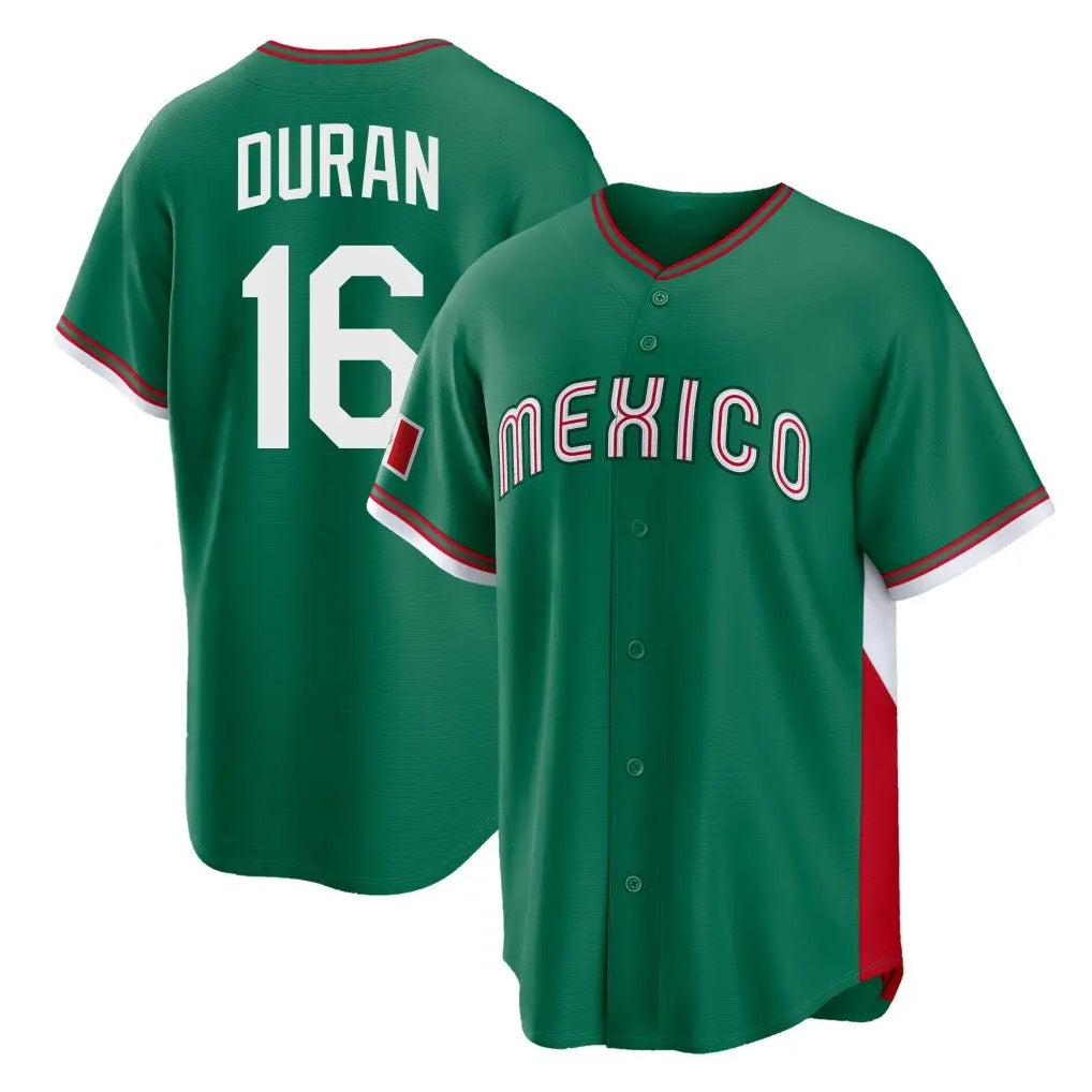 Kdoa B.Red Sox #16 Jarren Duran Player Green Mexico 2026 World Classic Home Game Stitched Jerseys