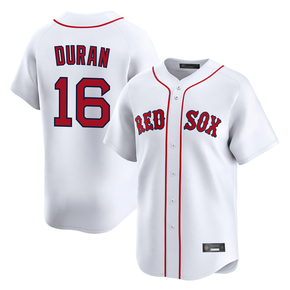 Kdoa B.Red Sox #16 Jarren Duran Player White Limited Home Game Stitched Jersey