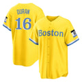 Kdoa B.Red Sox #16 Jarren Duran Player Yellow Home Game Stitched Jersey
