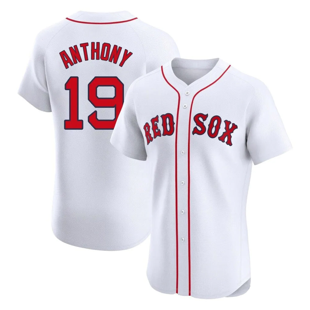 Kdoa B.Red Sox #19 Roman Anthony Player White Limited Elite Home Game Stitched Jerseys